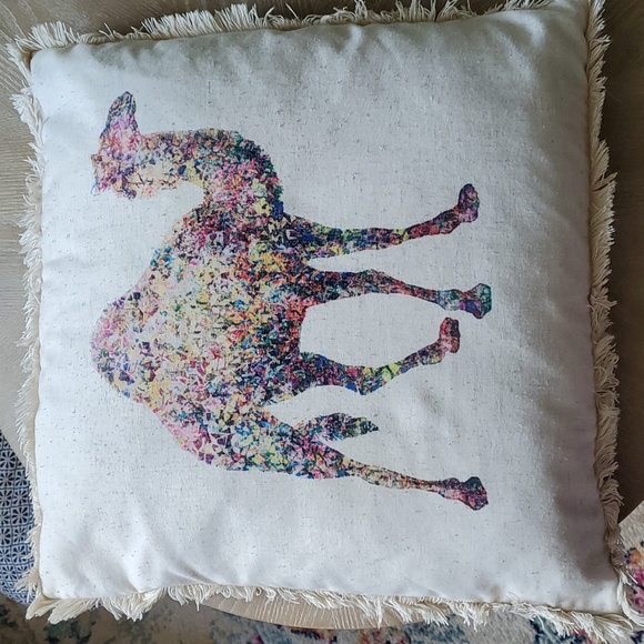 20 in. Camel throw pillow - Picture 1 of 4